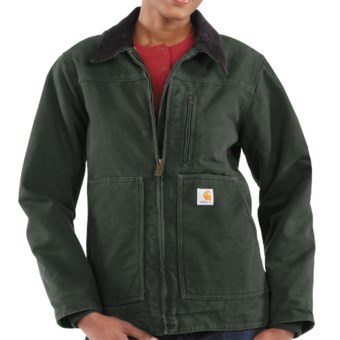 Carhartt Sandstone Ridge Jacket - Sherpa-Lined (For Women) in Moss