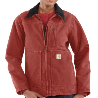 Carhartt Sandstone Ridge Jacket - Sherpa-Lined (For Women) in Vintage Rose