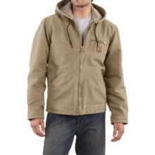 Carhartt Sandstone Sierra Jacket - Sherpa Pile Lining (For Men) in Cottonwood - 2nds