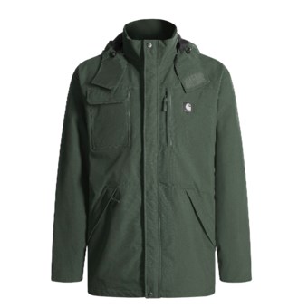 Carhartt Shoreline Nylon Coat with Hood - Waterproof (For Men) in Evergreen