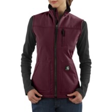 Carhartt Soft Shell Vest (For Women) in Burgundy - 2nds