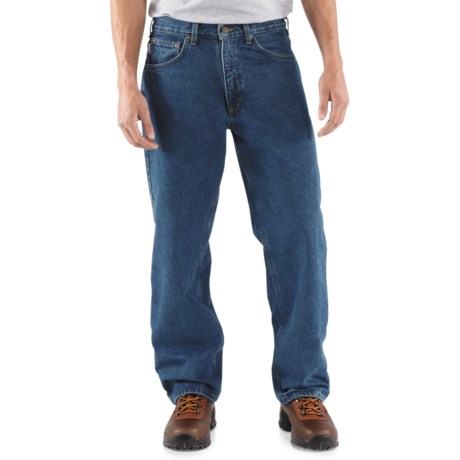 Carhartt Straight Leg Jeans Flannel Lined, Relaxed Fit (For Men)