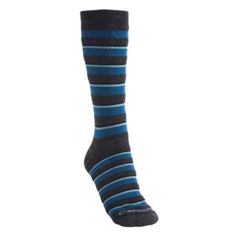 Carhartt Stripe Boot Socks - Midweight (For Women) in Charcoal