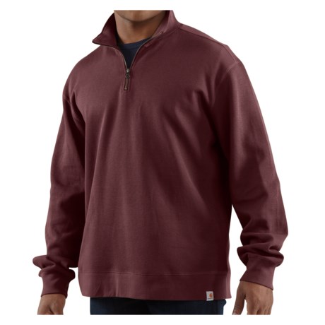 Carhartt Sweater Knit Shirt Zip Neck Long Sleeve For Men