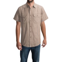 Carhartt Textured Cotton Shirt - UPF 15, Short Sleeve (For Men) in Dark Tan - Closeouts