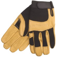 Carhartt The Dex Utility Gloves - Leather (For Men) in Black/Barley - 2nds