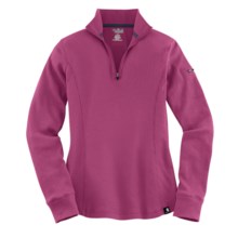 Carhartt Thermal Knit Shirt - Zip Neck (For Women) in Tulip Pink - Closeouts