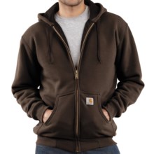 Carhartt Thermal-Lined Hooded Sweatshirt (For Men) in Dark Brown - 2nds