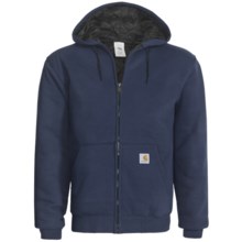Carhartt Thermal-Lined Sweatshirt - Heavyweight, Zip Front (For Men) in Navy - 2nds