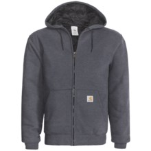 Carhartt Thermal-Lined Sweatshirt - Heavyweight, Zip Front (For Tall Men) in Charcoal Heather - 2nds