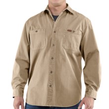 Carhartt Trade Shirt - Long Sleeve (For Men) in Field Khaki - 2nds