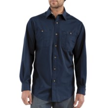 Carhartt Tradesman Work Shirt - 4.8 oz. Canvas, Long Sleeve (For Tall Men)  in Navy - 2nds