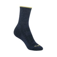 Carhartt Ultimate Merino Wool Socks - Lightweight, Crew (For Women) in Navy/Lime - 2nds