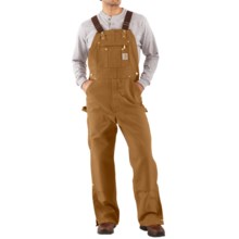 Carhartt Unlined Dual Hammer Loop Duck Bib Overalls (For Men) in Carhartt Brown - 2nds