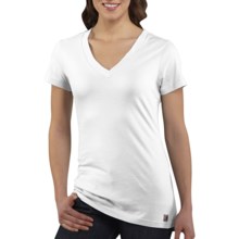 Carhartt V-Neck T-Shirt - Short Sleeve (For Women) in White - Closeouts
