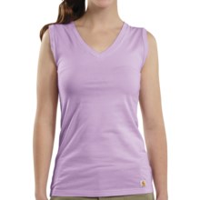 Carhartt V-Neck Tank Top (For Women) in Bright Lavender - Closeouts