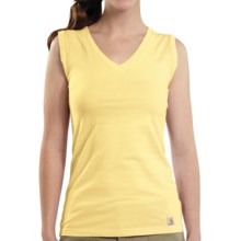 Carhartt V-Neck Tank Top (For Women) in Pale Yellow - Closeouts