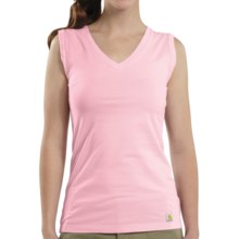 Carhartt V-Neck Tank Top (For Women) in Petal Pink - Closeouts