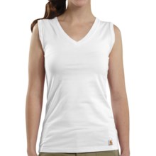 Carhartt V-Neck Tank Top (For Women) in White - Closeouts