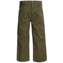 Carhartt Washed Canvas Dungarees (For Little Boys) in Medium Green - Closeouts
