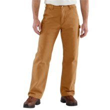Carhartt Washed Duck Dungarees - Flannel-Lined (For Men) in Carhartt Brown - 2nds