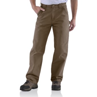 Carhartt Washed Duck Work Pants (For Men) in Canyon Brown