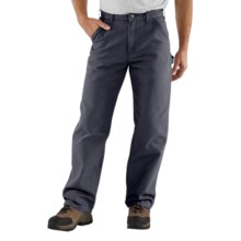 Carhartt Washed Duck Work Pants (For Men) in Petrol Blue - 2nds