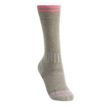 Carhartt Work-Dry® Graduated Compression Boot Socks - Midweight (For Women) in Khaki/Pink - 2nds