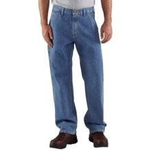 Carhartt Work Pants - Washed Denim (For Men) in Stone Wash - 2nds