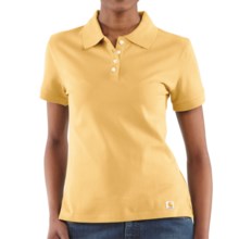 Carhartt Work Polo Shirt - Short Sleeve (For Women) in Butter - Closeouts