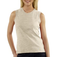 Carhartt Work Shirt - Sleeveless (For Women) in Oatmeal Heather - 2nds