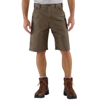 Carhartt Work Shorts - 7.5 oz. Canvas (For Men) in Light Brown