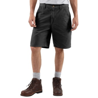 Carhartt Work Shorts - Washed Duck (For Men) in Black