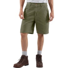 Carhartt Work Shorts - Washed Duck (For Men) in Moss - 2nds