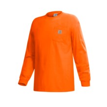 Carhartt Work Wear T-Shirt - Long Sleeve (For Men) in Orange - 2nds