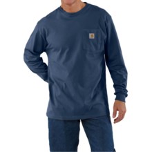 Carhartt Work Wear T-Shirt - Long Sleeve (For Men) in Royal - 2nds
