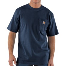 Carhartt Work Wear T-Shirt - Short Sleeve (For Tall Men) in Navy - 2nds
