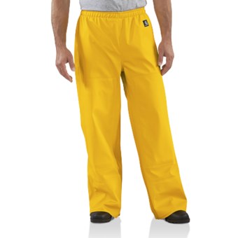 Carhartt WorkFlex® Waterproof Pants (For Tall Men) in Yellow