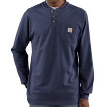 Carhartt Workwear Henley Shirt - Long Sleeve (For Men) in Navy - 2nds