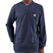 Carhartt Workwear Henley Shirt - Long Sleeve  (For Tall Men) in Navy - 2nds