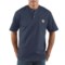 Carhartt Workwear Henley Shirt - Short Sleeve (For Men) in Dark Blue