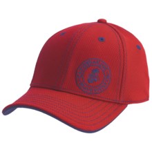 Caribbean Joe Flex-Comfort Baseball Cap (For Men and Women) in Red/Navy - Closeouts