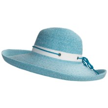 Caribbean Joe Kettle Edge Hat - Crushable (For Women) in Seaqfoam/White - Closeouts