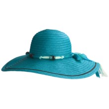 Caribbean Joe Swinger Hat - Crushable (For Women) in Turquoise - Closeouts