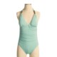 Carmen Marc Valvo Embellished Halter Swimsuit - 1-Piece (For Women)