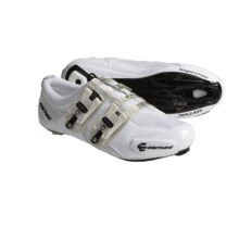 Carnac Attraction Carbon Sole Road Cycling Shoes - 3-Hole (For Men and Women) in White - Closeouts