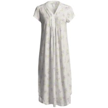Carole Hochman Dahlia Nightgown - Short Sleeve (For Women) in Spring Dahlia Bouquet - Closeouts