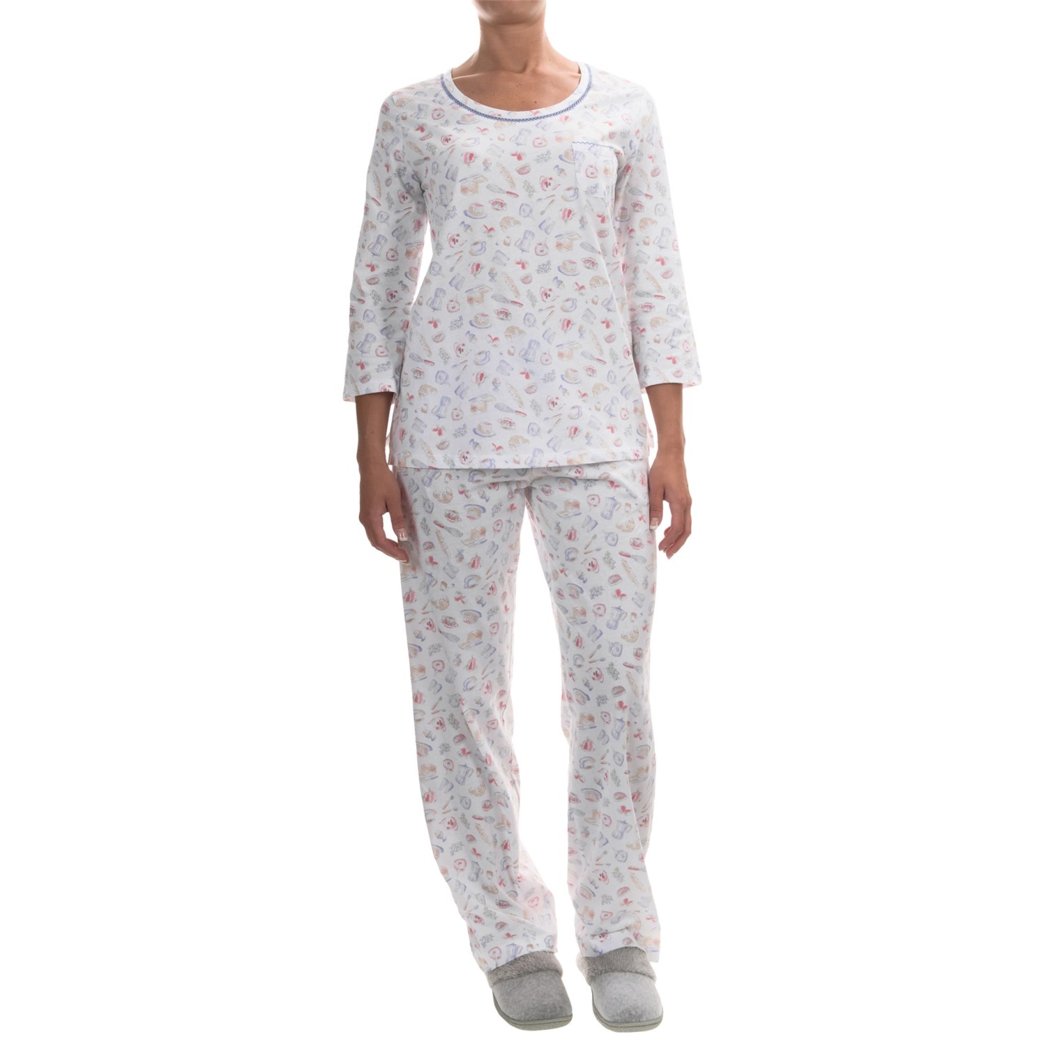 Carole Hochman Printed Cotton Jersey Pajamas (For Women) Save 53