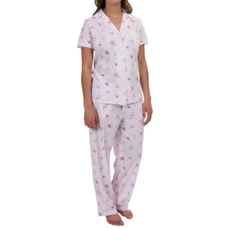 Carole Hochman Violet Garden Pajamas Capris, Short Sleeve (For Women)