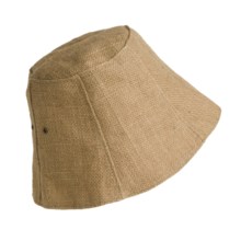 Carolina Amato Jute Hat (For Women) in Natural - Closeouts